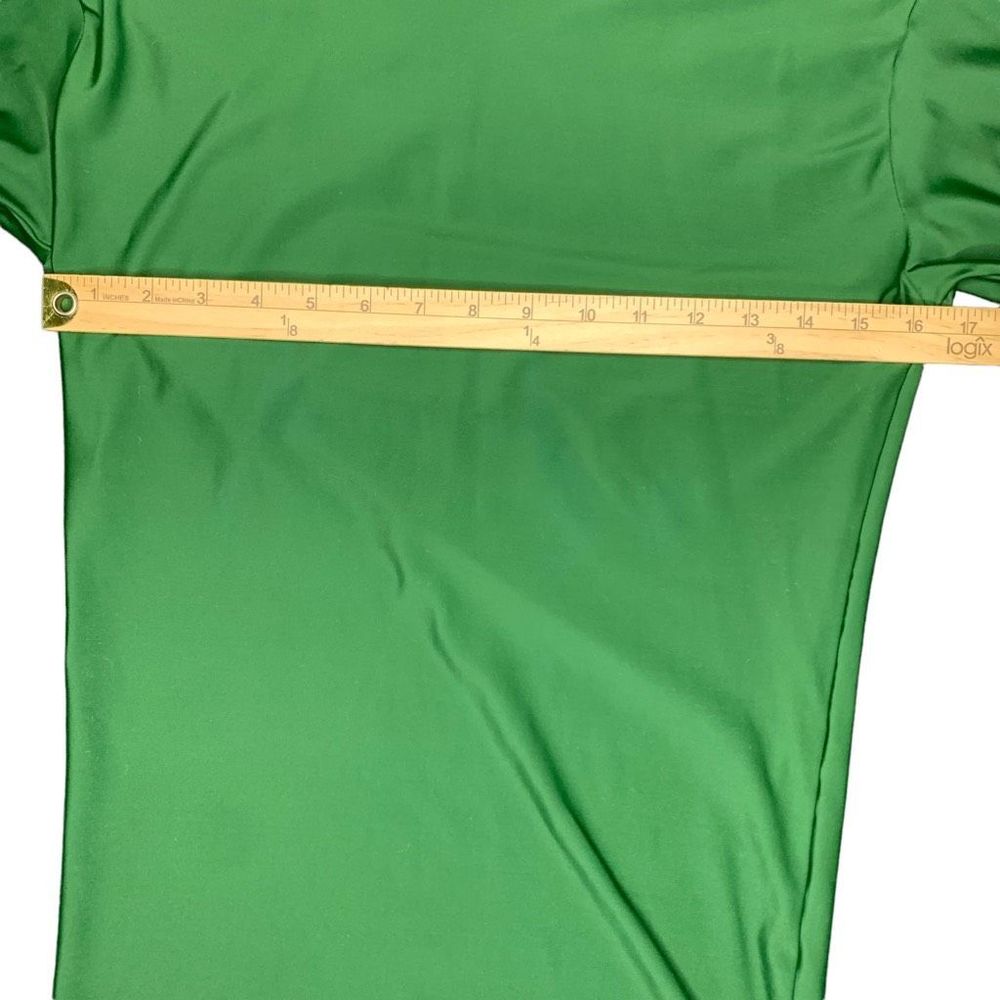 Under Armour Mock Neck Long Sleeve Compression Shirt Men's Size Large Green - Picture 4 of 6